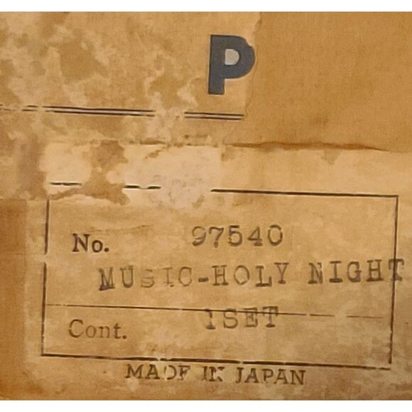 Vintage Sears Nativity Set Lighted Stable 13 Pieces Oh Holy Night Music Box - Picture 3 of 15